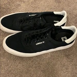 Black and White Adidas shoes